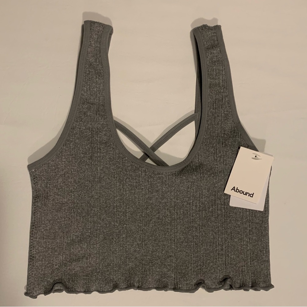 New Abound Nordstrom Rack Bralette | Grey Sleet Heather Size M